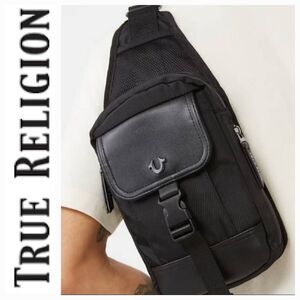 True Religion Ivan Horseshoe Logo Sling Bag